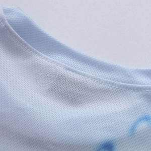 เสื้อยืดแขนสั้นผู้ชาย พิมพ์ลายสาดน้ำสีฟ้า แห้งเร็ว ทรงเข้ารูป สวมใส่สบาย คอกลม ผ้าถักโพลีเอสเตอร์ - Product Image 3