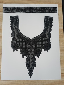 Ladies Elegant Embroidered <b>Sew</b>-<b>On</b> <b>Patches</b> Floral Handmade Stitch Design Lightweight Organza - Product Image 5