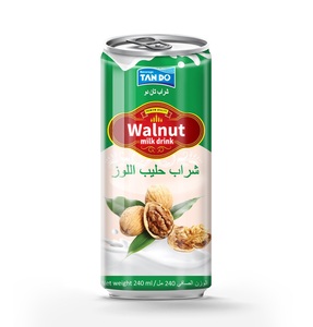 Leche de Avena y Almendras Tan Do, Puré de Leche de Frutos Secos Fresca y Esterilizada, Lata de Aluminio Delgada de 250 ml, 30% de Pureza, 5% Brix, Certificado Halal - Product Image 3