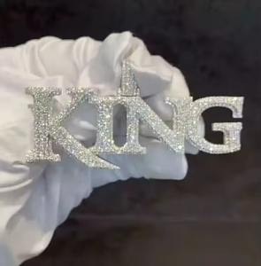 จี้เพชรโมอิสซาไนต์ทรงกลม 3 กะรัต ปรับแต่งได้สำหรับผู้ชาย ชุบเงิน 925 ประดับเพชร เหมาะสำหรับงานปาร์ตี้ จี้และเครื่องประดับคุณภาพสูง - Product Image 3