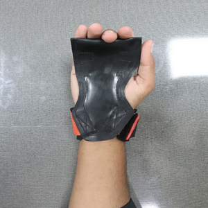 Poignées en cuir pour la musculation, poignées rembourrées pour la musculation, pour tractions, rames, entraînement de force - Product Image 5