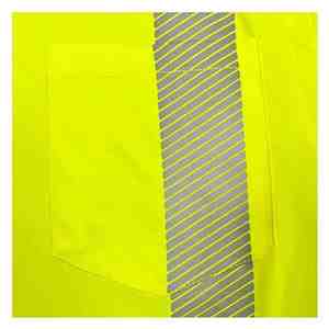 Camisetas de Trabajo de Alta Visibilidad Reflectantes de Manga Larga, Tejidas con Logotipo Personalizado Fluorescente, 100% Algodón - Product Image 5