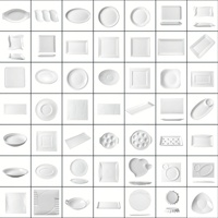 Assiettes en porcelaine blanches brillantes style anglais, vaisselle en céramique classique pour pâtes, pour usage en restaurant, logo personnalisé OEM ODM