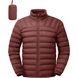 Direct Factory Made Men Vintage <b>Packable</b> Puffer <b>Jacket</b> Customize Brand Name Embroidery & Printed Logo Warm Bomber <b>Jacket</b> - Product Image 2
