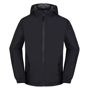 Full Sleeves High Quality <b>Men</b> Hooded Waterproof Bomber <b>Jacket</b> Latest Fashion <b>Lightweight</b> Contrasting Colors - Product Image 1