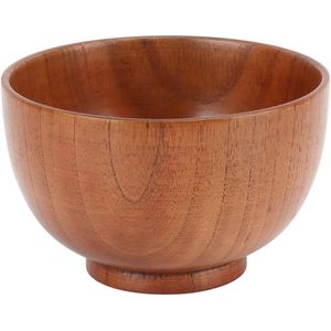 Snacks Dining <b>Table</b> Serving Handmade Wooden Bowl Set Eco Friendly Natural <b>Solid</b> <b>Wood</b> Bowls for Salad Soup Rice <b>top</b> - Product Image 5