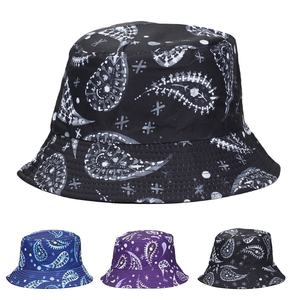 Sombrero tipo pescador unisex negro con patrón abstracto blanco, jersey de poliéster, informal, primavera, verano, adulto, 56-58 cm - Product Image 5