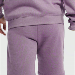 Ensemble sweat à capuche et short pour homme, color block, fermeture éclair, logo personnalisé, molleton de coton, tenue décontractée d'hiver - Product Image 5