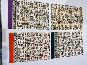 ผ้าฝ้ายอินเดียพิมพ์ลายบล็อกหลากสีใหม่ ขายส่ง ผ้าฝ้ายแท้ 100% สำหรับตัดเย็บชุดเด็ก - Product Image 1