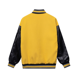 Veste de baseball unisexe sur mesure à motif géométrique, en tissu chaud et durable, imperméable, réversible, à capuche, prix de gros - Product Image 2