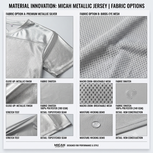 Custom Personalized Football Jersey <b>Silver</b> & Pink <b>Mesh</b> Unisex Team Uniform Metallic Jersey <b>Silver</b> <b>Mesh</b> Jersey Streetwear - Product Image 3