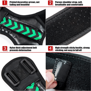 เข็มขัดพยุงไหล่ปรับได้สายรัดพยุงหลังช่วยแก้อาการปวดหลังผลิตภัณฑ์พยุงหลังคุณภาพสูง - Product Image 3