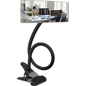 Specchio Convesso di Sicurezza Personale 6.7'' X 3'', Regolabile a 360 Gradi, Specchietto Retrovisore Clip-On per Promozioni - Product Image 1