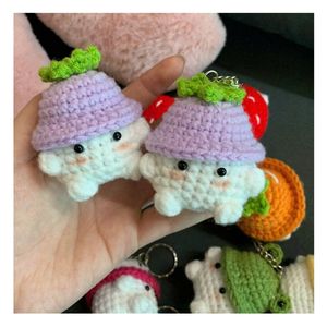 Wholesale <b>Cute</b> Animal Crochet Keychain <b>Dolls</b> Handmade Soft Amigurumi Toys for Gifts Lovely Mini Animal Crochet Designs - Product Image 5