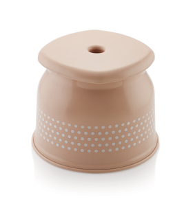 Modern Plastic <b>Stool</b> with Polka Dot Design Lightweight Home Furniture for Living Room and <b>Office</b> Use - Product Image 1