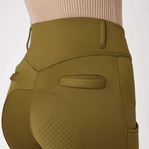Pantalons d'équitation pour femmes, collants d'équitation respirants, extensibles, avec grip en silicone sur les genoux, confortables, pantalons d'équitation - Product Image 4