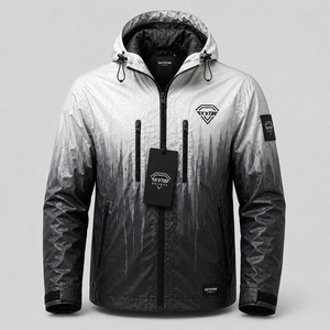 Custom Heat Reactive Fabric Jacket Waterproof Color <b>Changing</b> Thermal Outerwear Windproof Hooded Men <b>Coat</b> OEM Outdoor Sportswear - Product Image 1