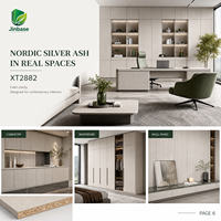 Panneau OSB mélaminé Jinbase SXT2882 Nordic Silver Ash 18 mm E0 1220x2440 mm pour la décoration intérieure scandinave