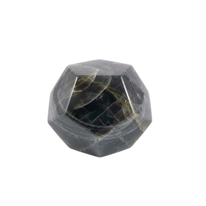 Piedra de Ágata Dodecaedro de Piedra Lunar Negra Natural, Cristal Geométrico, Gema Curativa, Venta al por Mayor - Product Image 1