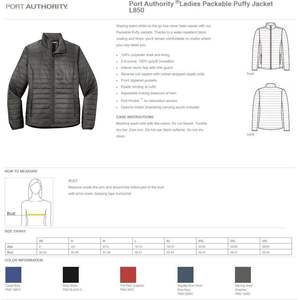 Chaqueta Acolchada Personalizada con Bordado Personalizado para Mujer, Modelo L850, Chaqueta de Exterior Plegable - Product Image 5