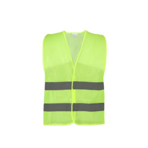 Gilet de sécurité haute visibilité, vêtements de travail réfléchissants, unisexe, polyester, vêtements de sécurité pour la construction, jaune vif avec deux bandes - Product Image 4