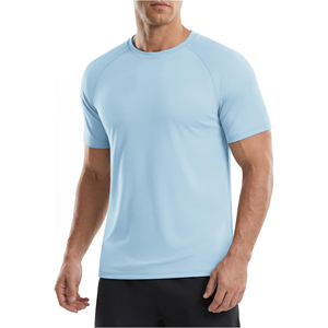 Camiseta Deportiva de Manga Corta para Hombre, de Secado Rápido, Color Sólido, Transpirable, para Entrenamiento, Gimnasio y Deportes - Product Image 1