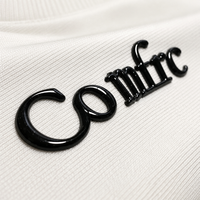 Étiquettes thermocollantes en silicone 3D brillantes personnalisées, patchs en caoutchouc en relief haute densité, badges thermocollants pour vêtements