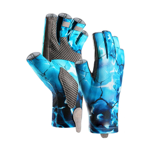 Fabricante de Guantes de Pesca de Marca Privada, Logotipo Personalizado, Transpirables, Protección UV, Guantes de Pesca para Exteriores, Venta al Por Mayor de Fábrica - Product Image 1
