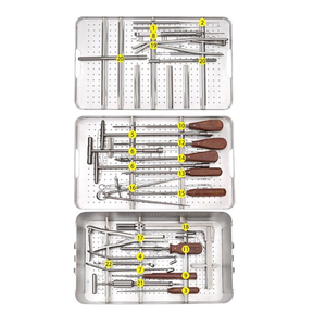 Sistema de tornillos pediculares espinales posteriores toracales ortopédicos, kit de instrumentos manuales para cirugía de columna con placa toracolumbar - Product Image 5
