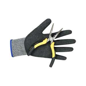 Guantes Profesionales Resistentes a Cortes con Recubrimiento Arenoso HPPE, Forro de Agarre NBR en Toda la Palma, Protección EN388/ANSI A3-A4, Guantes de Trabajo Industriales - Product Image 1