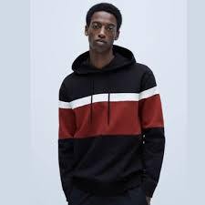 Sweat à capuche en polaire contrasté multi-panneaux |   Pullover streetwear sur mesure coupé et cousu |   Fabricant de vêtements en mélange de coton de qualité export - Product Image 3