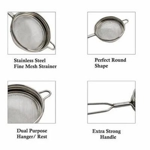 Vente en gros : Passoire à cocktail réutilisable en acier inoxydable, compatible lave-vaisselle, pour aliments, liquides, boissons, tasses, thé, riz, huile, nouilles - Product Image 2