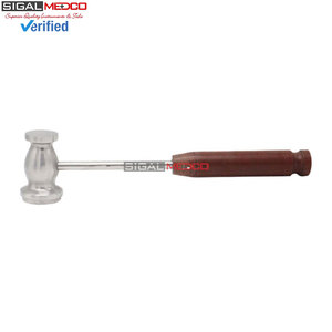 Martillo Ortopédico Manual de Doble Cabeza con Mango de Fibra, Martillo para Injertos Óseos, Martillo Óseo Ortopédico de Acero Inoxidable, Instrumento Quirúrgico de 26 cm - Product Image 4