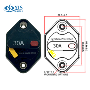 เบรกเกอร์ไฟฟ้ากระแสตรงติดแผงกันน้ำ DC30A สำหรับยานยนต์ - Product Image 3