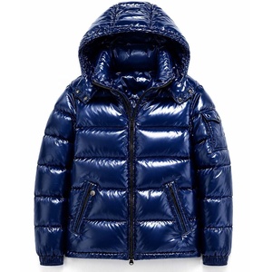 Chaqueta Bomber Acolchada con Capucha para Hombre, Brillante, Impermeable, Transpirable, Cortavientos, con Cierre de Cremallera, para Invierno y Actividades al Aire Libre - Product Image 6
