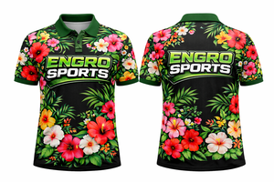 Camisetas Polo de Golf Lisas al por Mayor, 100% Poliéster, Diseño Bordado con Flores, Camisetas Polo Personalizadas con Impresión para Golf - Product Image 4