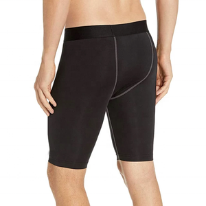 Shorts de compression pour hommes, haute élasticité, ajustement performant, évacuation de l'humidité, respirant, course à pied, gym, entraînement, fitness, athlétisme - Product Image 3