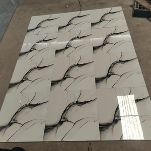 Carreaux de sol/mur en porcelaine brillante de haute qualité 600x600mm, aspect marbre, pour immeubles de bureaux, antidérapants et antibactériens - Product Image 5