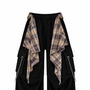 Custom Men Double Layer Baggy Sweatpants <b>Oversized</b> Streetwear <b>Joggers</b> Men Vintage Style - Product Image 2