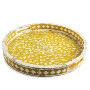 New Design MDF Wooden Serving Trays Trays Special Enamel Coating Serving Tray for Vanity <b>Breakfast</b> - Product Image 5