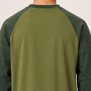 Camisetas Raglán para Hombre, Producción de Moda Personalizada, 100% Algodón, 300 GSM, Impresión Puff, Fabricante de Ropa al por Mayor OEM ODM, Diseño Personalizado - Product Image 6