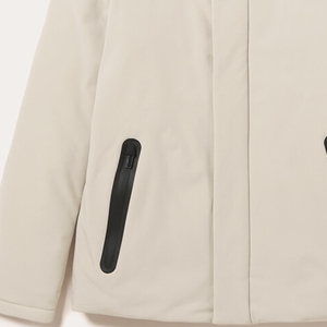 Veste technique unisexe Tech Wave rembourrée, coupe-vent, résistante à l'eau, en polyester, imprimé, grandes tailles, poches zippées, décontractée, hiver - Product Image 2