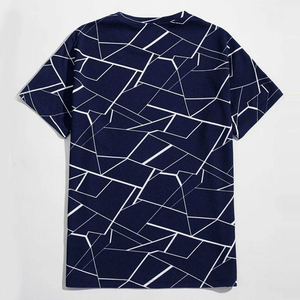 Breathable Men T-Shirt Soft Material Design Men T-Shirt Relaxed Comfort Men T-Shirt Modern <b>Wardrobe</b> Top - Product Image 2
