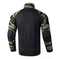 Combinaison de paintball d'extérieur à manches longues, ensemble de vêtements camouflage en deux pièces pour les jeux sur le terrain, les entraînements d'équipe et les vêtements de sport