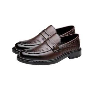 Zapatos de Cuero para Hombre, Suela Gruesa, Punta Redonda, Cómodos, Duraderos, Calzado para Exteriores, Exportación al por Mayor, Fabricante - Product Image 4