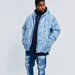 Chaqueta Acolchada Impermeable de Lona de Peso Medio para Hombre con Capucha Desmontable Personalizada, Chaqueta con Capucha OEM Personalizada de Corte Holgado y Estilo Moderno - Product Image 6