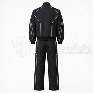 Ensemble de survêtement coupe-vent en nylon pour homme, veste et pantalon de sport légers et imperméables, ensemble d'entraînement deux pièces - Product Image 2