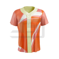 Jersey & Seragam Baseball Sialkot Kustom 100% Poliester Lengan Pendek Ukuran Besar Pakaian Olahraga Pakistan