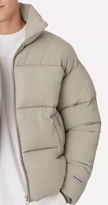 Chaqueta acolchada de poliéster y algodón 100% para hombre, nuevo estilo, ultraligero, ropa de invierno de calle alta, cuello levantado con capucha, bombardero acogedor - Product Image 6