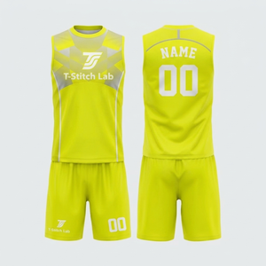 Uniforme de Fútbol 7v7 Personalizado al por Mayor con Logotipo, Sin Mangas, Unisex, Corte Regular, Sublimado, Ropa de Fútbol 7 en 7 de Alta Calidad - Product Image 3